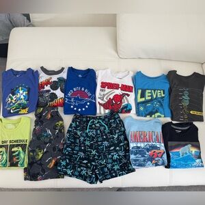Boys Size 8(M) Bundle 11 Piece Lot Summer Marvel, Nike, Hot Wheels, Cat & Jack
